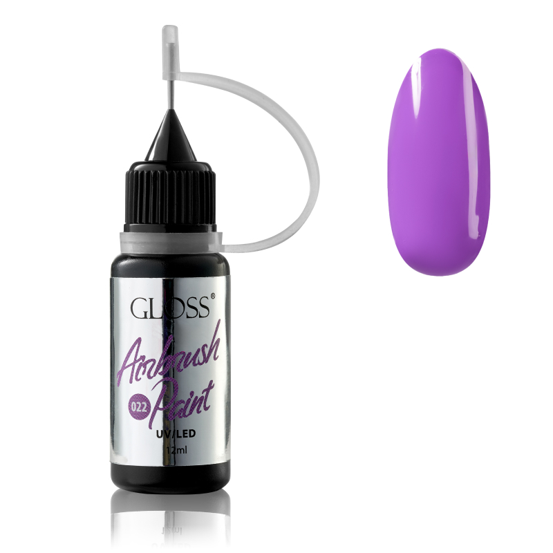 GLOSS Airbrush Paint 022 (bright purple), 12 ml